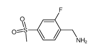 2-fluoro-4-methanesulfonyl-benzylamine Structure