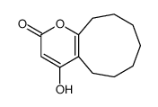4-hydroxy-6,7,8,9,10,11-hexahydro-5H-cyclonona[b]pyran-2-one Structure