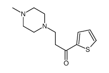 3-(4-methylpiperazin-1-yl)-1-thiophen-2-ylpropan-1-one结构式