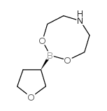 二乙醇胺-(3R)-(+)-四氢呋喃硼酸酯结构式