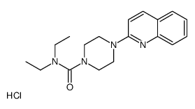 N,N-diethyl-4-quinolin-2-ylpiperazine-1-carboxamide,hydrochloride Structure