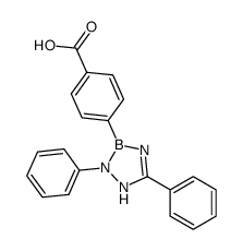 4-(2,5-diphenyl-1H-1,2,4,3-triazaborol-3-yl)benzoic acid结构式