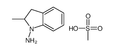 methanesulfonic acid,2-methyl-2,3-dihydroindol-1-amine结构式