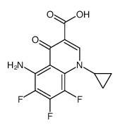 5-Amino-l-Cyclopropyl-6,7, 8-Trifluoro-1,4-Dihydro-4-Oxo-3-Quinolinearboxylic Acid结构式