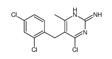 4-氯-5-(2,4-二氯苄基)-6-甲基嘧啶-2-胺结构式
