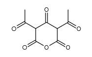 2,4-diacetyl-3-oxo-pentanedioic acid anhydride Structure