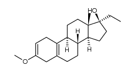 3-methoxy-19-nor-17βH-pregna-2,5(10)-dien-17-ol结构式