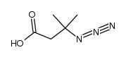 3-azido-3-methylbutanoic acid结构式