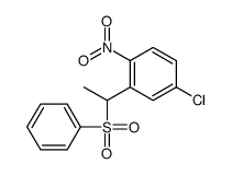 2-[1-(benzenesulfonyl)ethyl]-4-chloro-1-nitrobenzene Structure