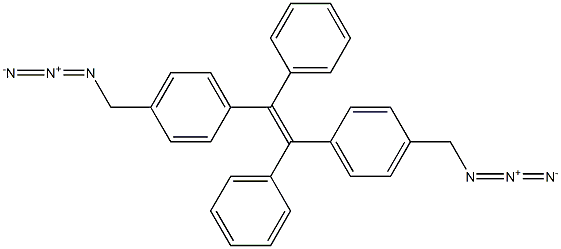 [1,2-二苯基-1,2-二(4-叠氮甲基苯基]乙烯结构式