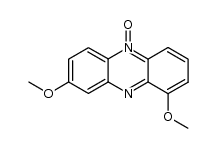 1,8-dimethoxy-phenazine-5-oxide结构式