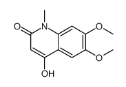 2(1H)-Quinolinone, 4-hydroxy-6,7-dimethoxy-1-Methyl- structure