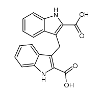 3,3'-methanediyl-bis-indole-2-carboxylic acid结构式