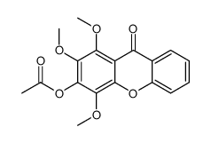 (1,2,4-trimethoxy-9-oxoxanthen-3-yl) acetate结构式