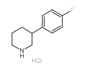 3-(4-氟苯基)哌啶盐酸盐结构式