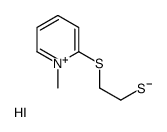 2-(1-methylpyridin-1-ium-2-yl)sulfanylethanethiol,iodide结构式