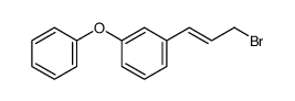 E-3-(3-phenoxyphenyl)-1-bromoprop-2-ene Structure