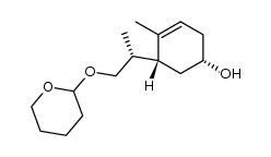 4-methyl-5(R)-[1-((2-tetrahydropyranyl)oxy)-2(R)-propyl]-3-cyclohexen-1(S)-ol Structure