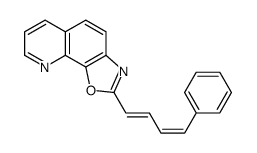 2-(4-phenylbuta-1,3-dienyl)-[1,3]oxazolo[4,5-h]quinoline结构式
