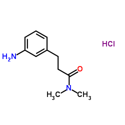 3-(3-Aminophenyl)-N,N-dimethylpropanamide hydrochloride (1:1)结构式