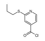 2-propylsulfanylpyridine-4-carbonyl chloride Structure