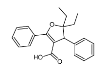 2,2-diethyl-3,5-diphenyl-3H-furan-4-carboxylic acid结构式