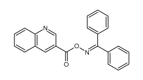 benzophenone O-quinoline-3-carbonyl oxime Structure