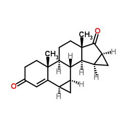 6,7,15,16-二亚甲基-4-烯-3,17-雄甾烯二酮结构式