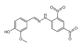 4-Hydroxy-3-methoxybenzaldehyde 2,4-dinitrophenyl hydrazone Structure