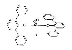 BIS(2 6-DIPHENYLPHENOXY)NIOBIUM(V) Structure