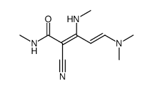 2-cyano-5-dimethylamino-N-methyl-3-methylamino-2,4-pentadienamide Structure