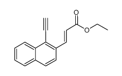 ethyl 3-(1-ethynylnaphthalen-2-yl)acrylate结构式