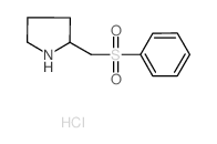 2-[(Phenylsulfonyl)methyl]pyrrolidine hydrochloride结构式