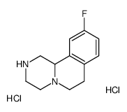 10-fluoro-2,3,4,6,7,11b-hexahydro-1H-pyrazino[2,1-a]isoquinoline,dihydrochloride Structure
