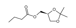(S)-2,2-dimethyl-1,3-dioxolane-4-methanol butanoate Structure