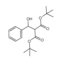2-(hydroxy-phenylmethyl)-malonic acid di-tert-butyl ester Structure