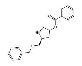 O-benzyl-(2S,4R)-4-benzoyloxyprolinol结构式