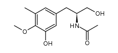 (S)-N-(1-hydroxy-3-(3-hydroxy-4-methoxy-5-methylphenyl)propan-2-yl)acetamide结构式