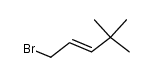 (2E)-1-Bromo-4,4-dimethyl-2-pentene Structure