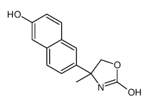 (R)-4-(6-羟基萘-2-基)-4-甲基噁唑啉-2-酮结构式
