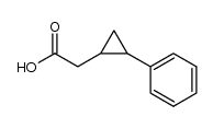 (trans-2-Phenylcyclopropyl)acetic acid Structure
