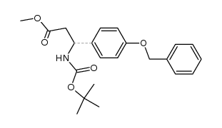 methyl 3-(4-(benzyloxy)phenyl)-3-((tert-butoxycarbonyl)amino)propanoate Structure