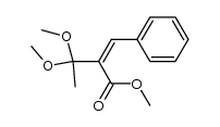 (Z)-methyl 2-benzylidene-3,3-dimethoxybutanoate Structure
