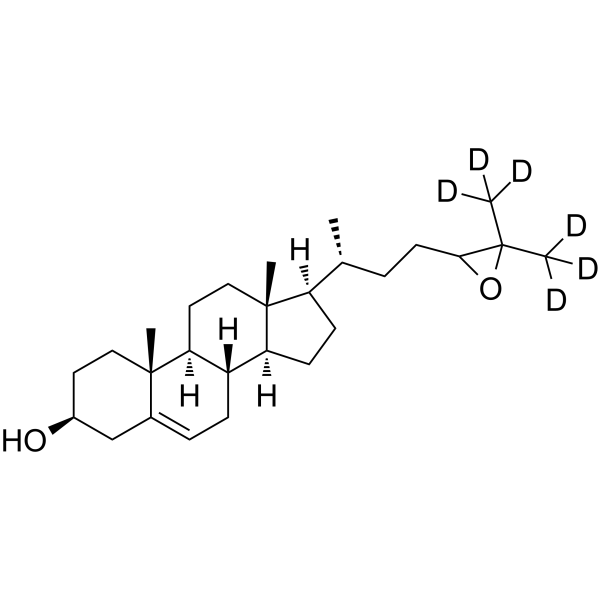 24(R/S),25-环氧胆固醇-d6结构式