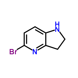 5-溴-2,3-二氢-1H-吡咯并[3,2-B]吡啶结构式