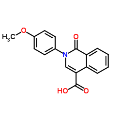 2-(4-Methoxyphenyl)-1-oxo-1,2-dihydro-4-isoquinolinecarboxylic acid Structure