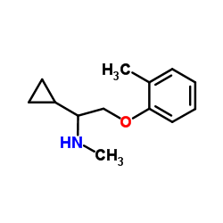 1-cyclopropyl-N-methyl-2-(2-methylphenoxy)ethanamine结构式