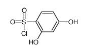 2,4-dihydroxybenzenesulfonyl chloride Structure