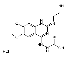 [[2-(2-aminoethylamino)-6,7-dimethoxyquinazolin-4-yl]amino]urea,hydrochloride Structure