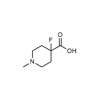 4-氟-1-甲基哌啶-4-羧酸结构式